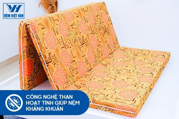 Nệm Bông Ép Hoạt Tính Việt Hàn