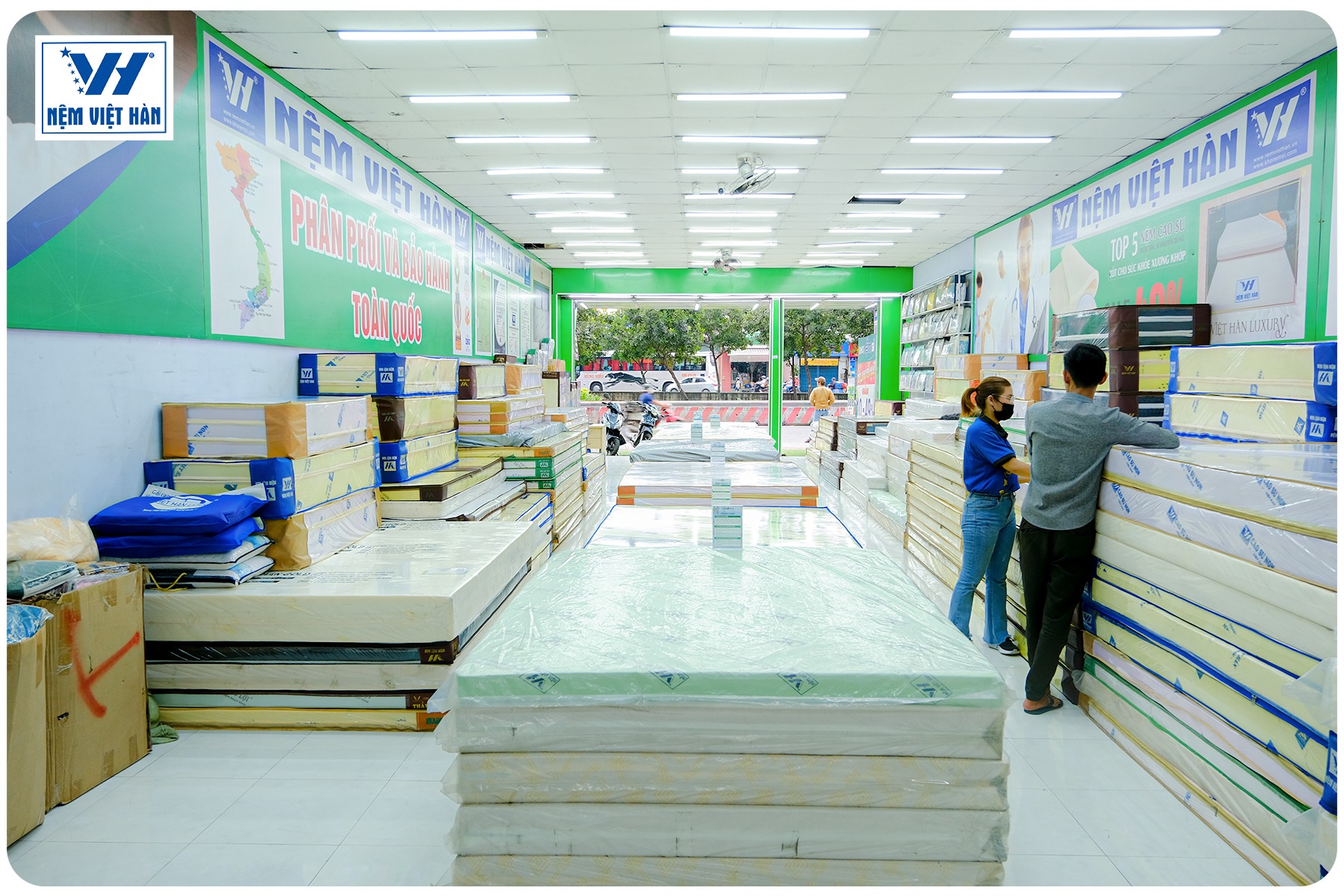 Nệm Việt Hàn áp dụng chính sách bảo hành, mua hàng uy tín
