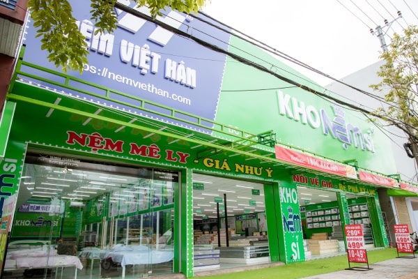 Chuỗi cửa hàng Nệm Việt Hàn khu vực Đà Nẵng