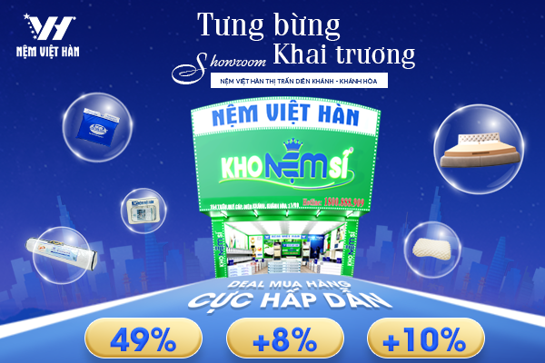 Tưng Bừng Khai Trương Showroom Nệm Việt Hàn Thị Trấn Diên Khánh - Khánh Hòa