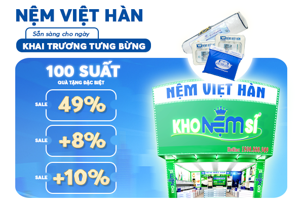 Thành Phố Rạch Giá Khai Trương Cửa Hàng Nệm Việt Hàn Mới