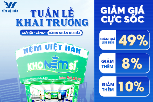 Cơ Hội "Vàng" Nâng Cấp Phòng Ngủ Với Hàng Ngàn Ưu Đãi Trong Tuần Lễ Khai Trương