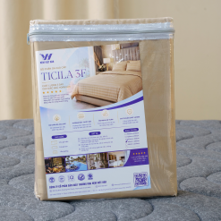 Bộ Drap Nệm Việt Hàn Sọc Một Màu