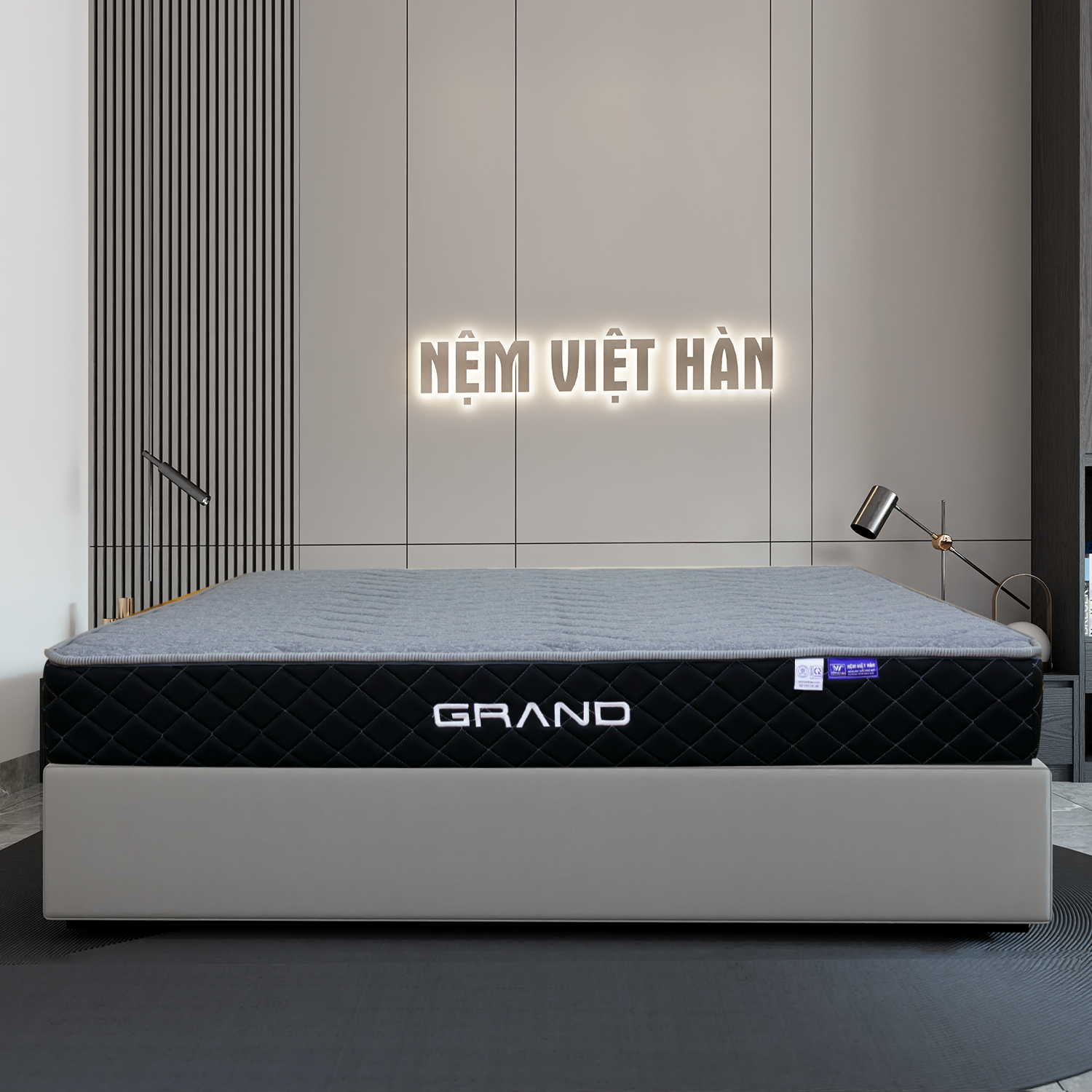 Nệm Lò Xo Việt Hàn Grand - Túi Độc Lập, Giảm Rung Lắc - Bảo Hành 10 Năm